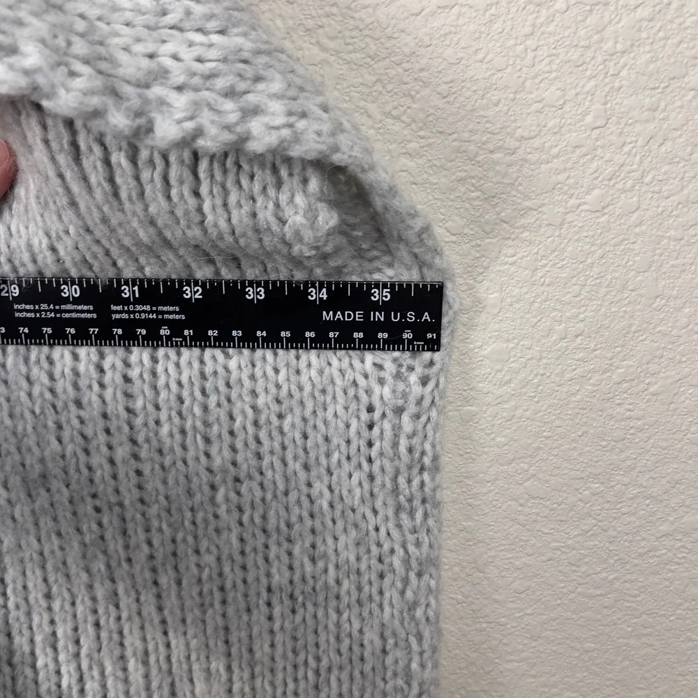 Aerie‎ Loose Knit Gray Open Front Cardigan Poncho Shawl One Size Oversized